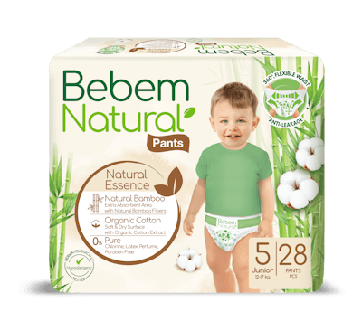 Bebem Natural Pants Size 5 28 Pack - 1712928115638-Bebem_Pants_junior_28